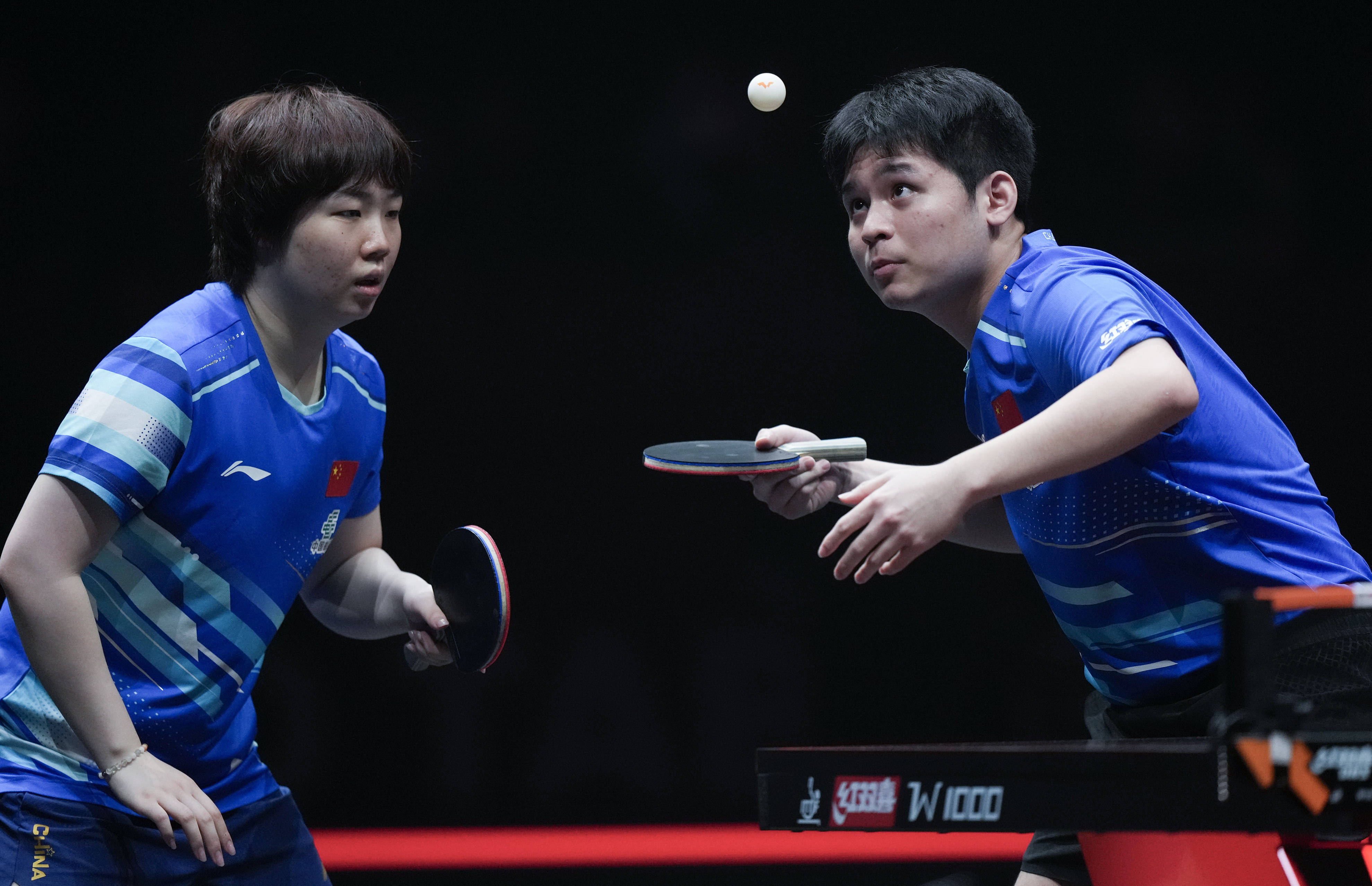 （体育）乒乓球——WTT香港总决赛：林诗栋/蒯曼无缘混双决赛